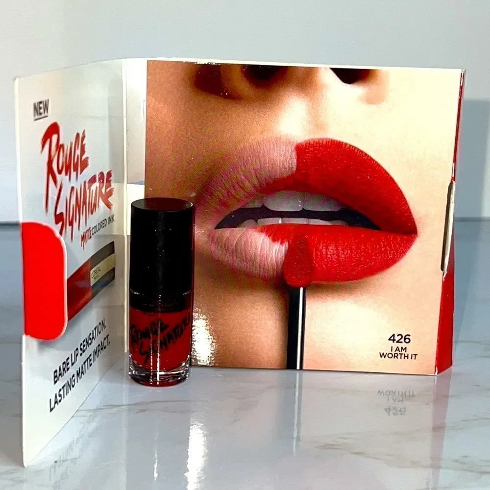 $5🌟 L'Oreal Paris Rouge Signature Matte Colored Ink - I am Worth it